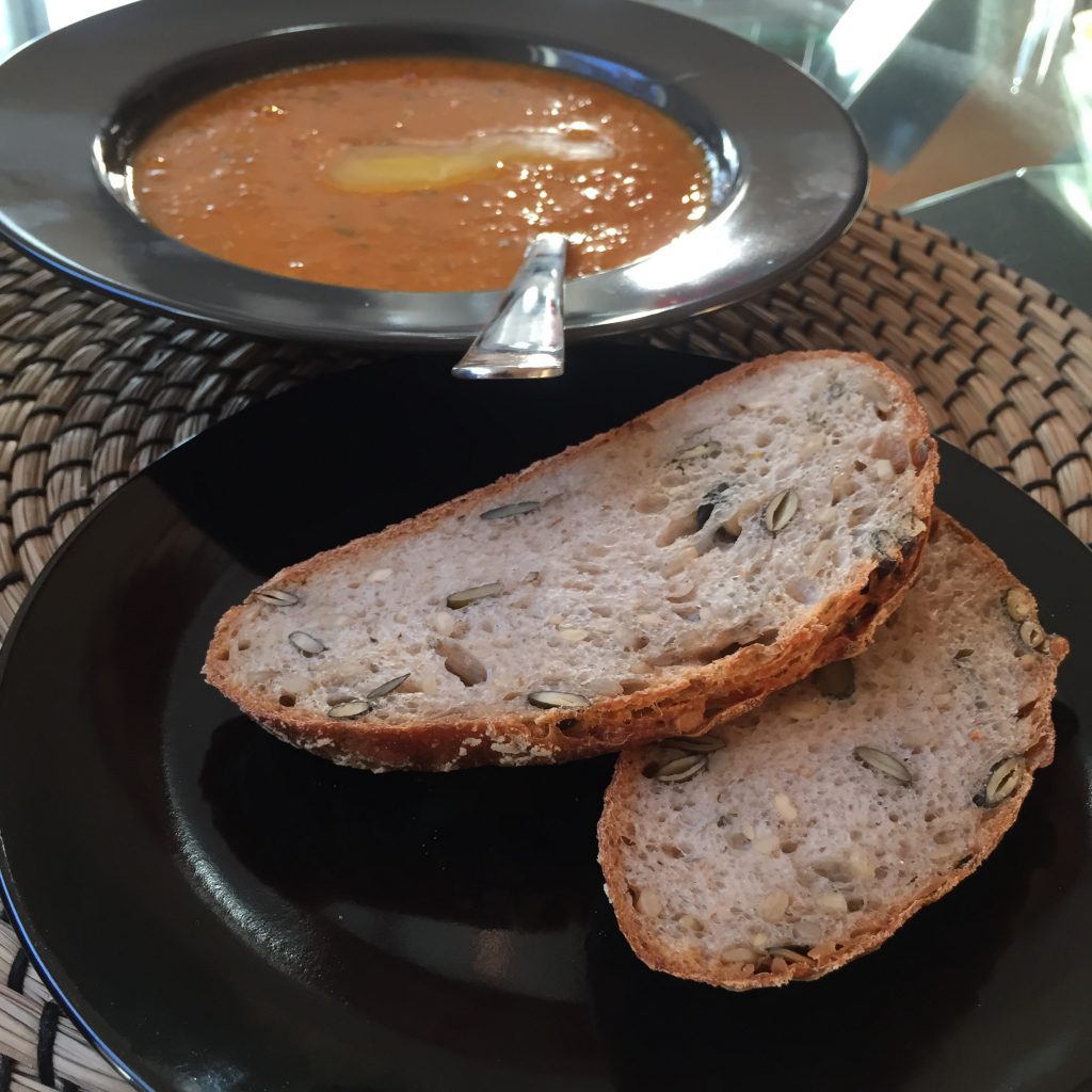 Chana Dal with freshly baked bread